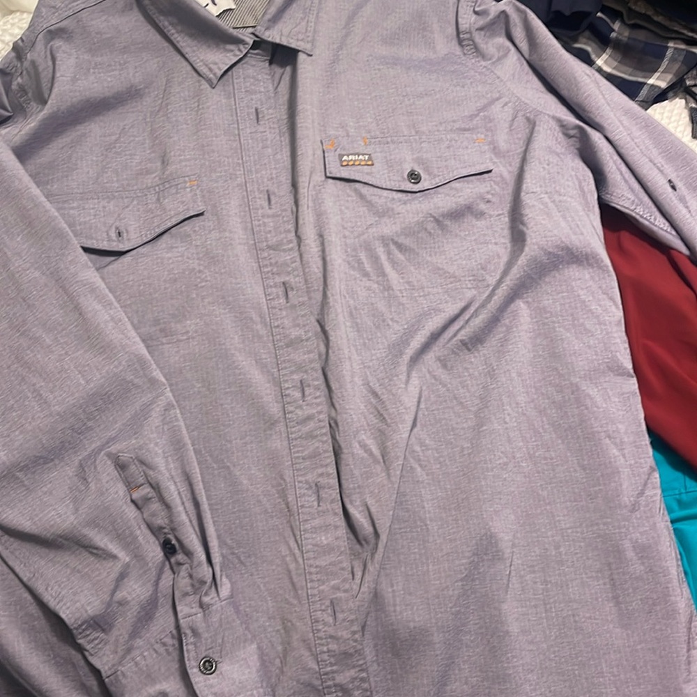 Ariat rebar purple women’s long sleeve